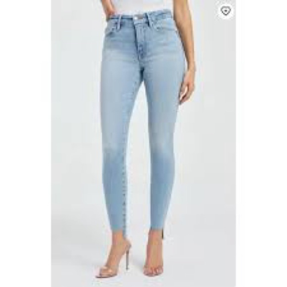 Good American Good Legs Indigo 390 Light Wash Skinny Jeans Size 2/26